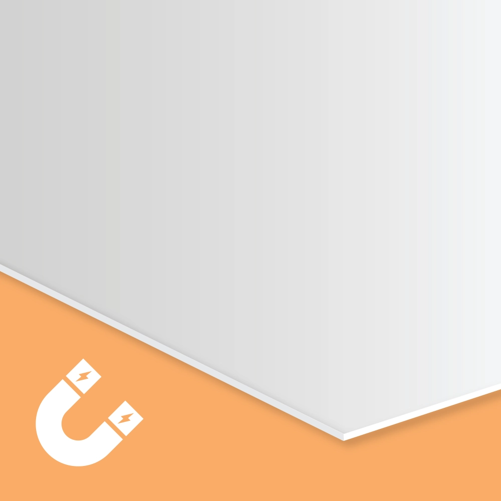 Thick magnetic 0.85mm + Direct UV sheet printed with UV inks for durable, reusable signage and displays