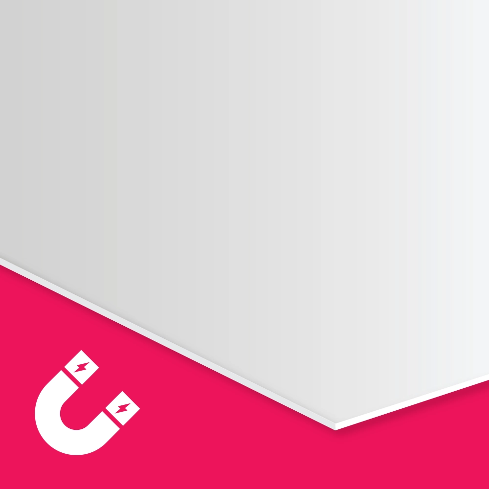 Flexible magnetic 0.6mm + Direct UV sheet printed for reusable retail and promotional signage