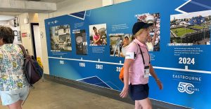 LTA Eastbourne Timeline Panel