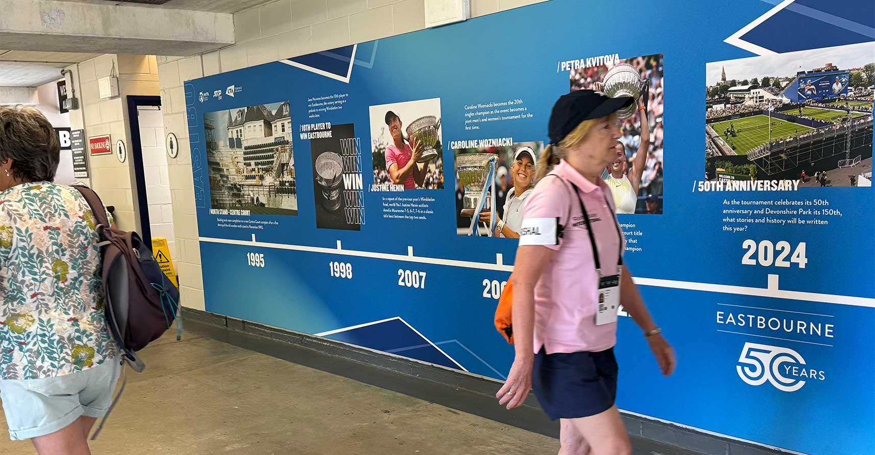 LTA Eastbourne Timeline Panel