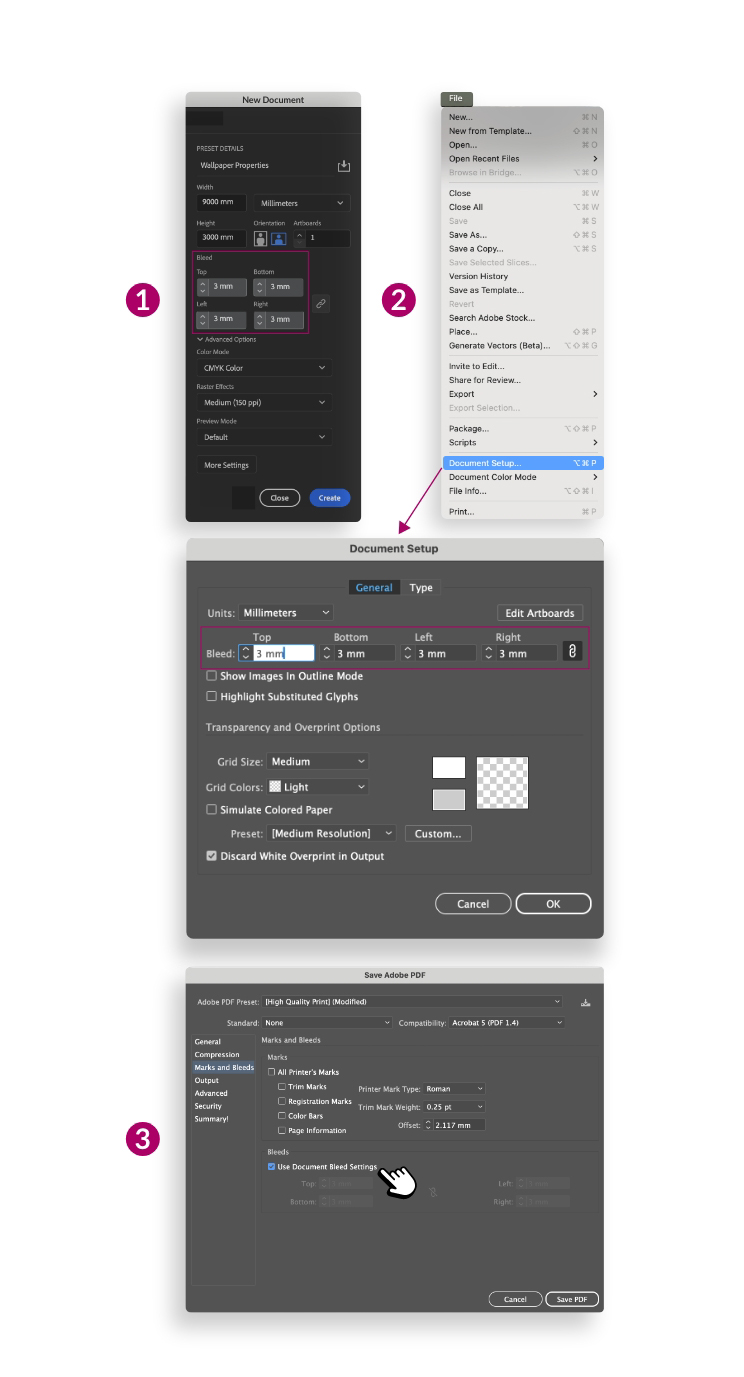 Bleed in large format printing- 6